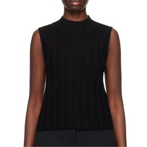 Guest in residence black shell tank top